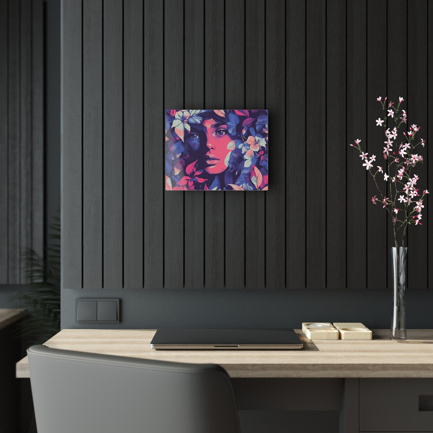 Vibrant Floral Acrylic Print - Modern Wall Art for Home Decor