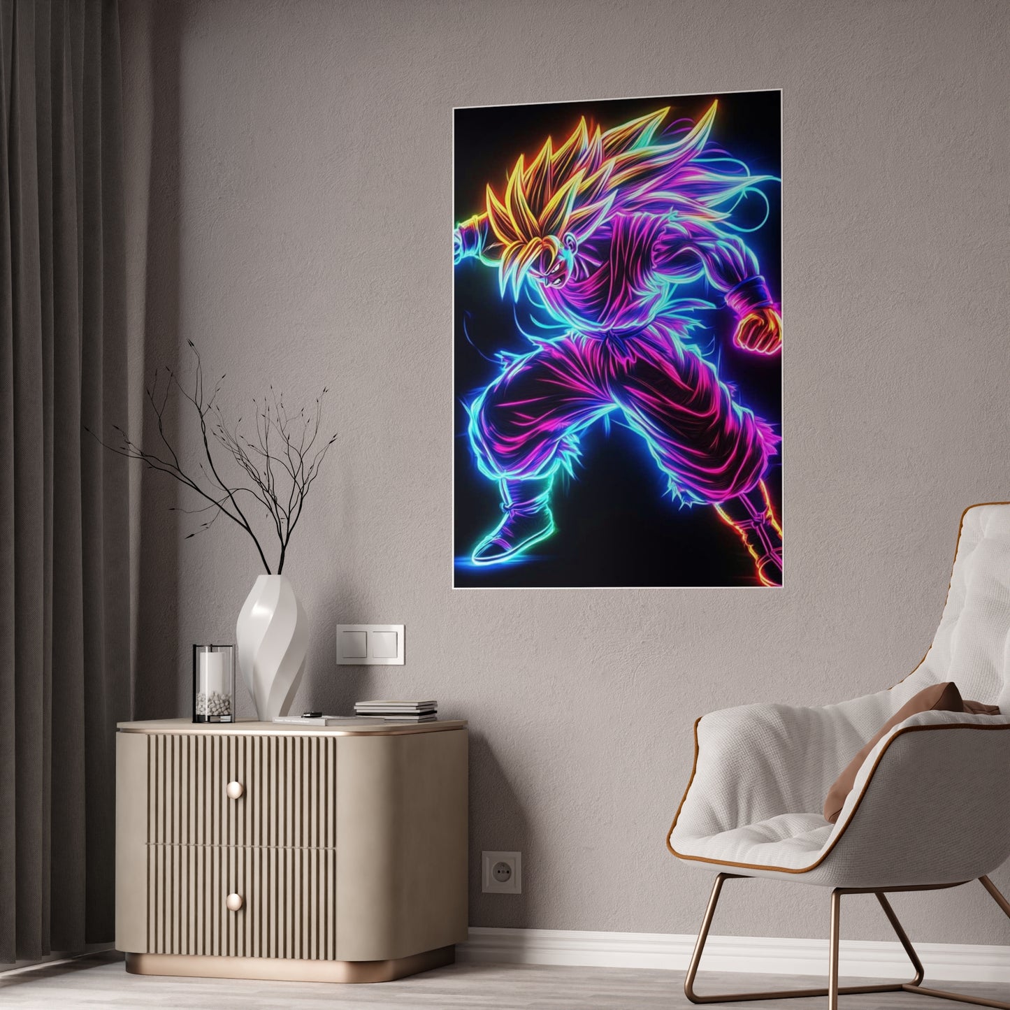 Super Saipan 3 Goku (Gloss Poster) - Premium Wall Art