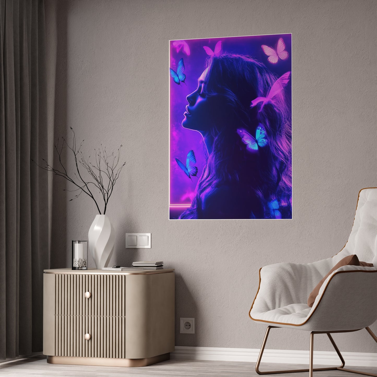 Mystical Butterfly (Gloss Poster) - Dreamy Wall Art