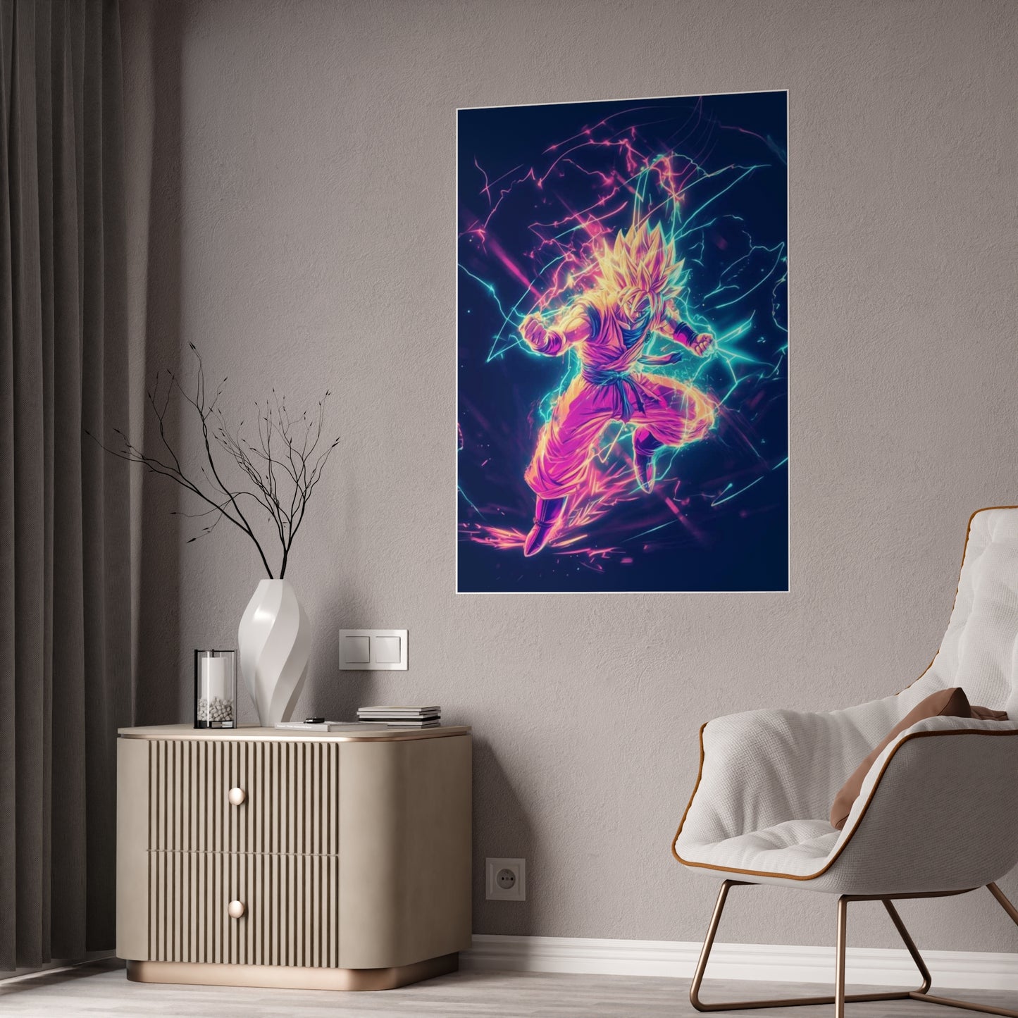 Super Saipan 2 Goku (Gloss Poster) - Premium Wall Art