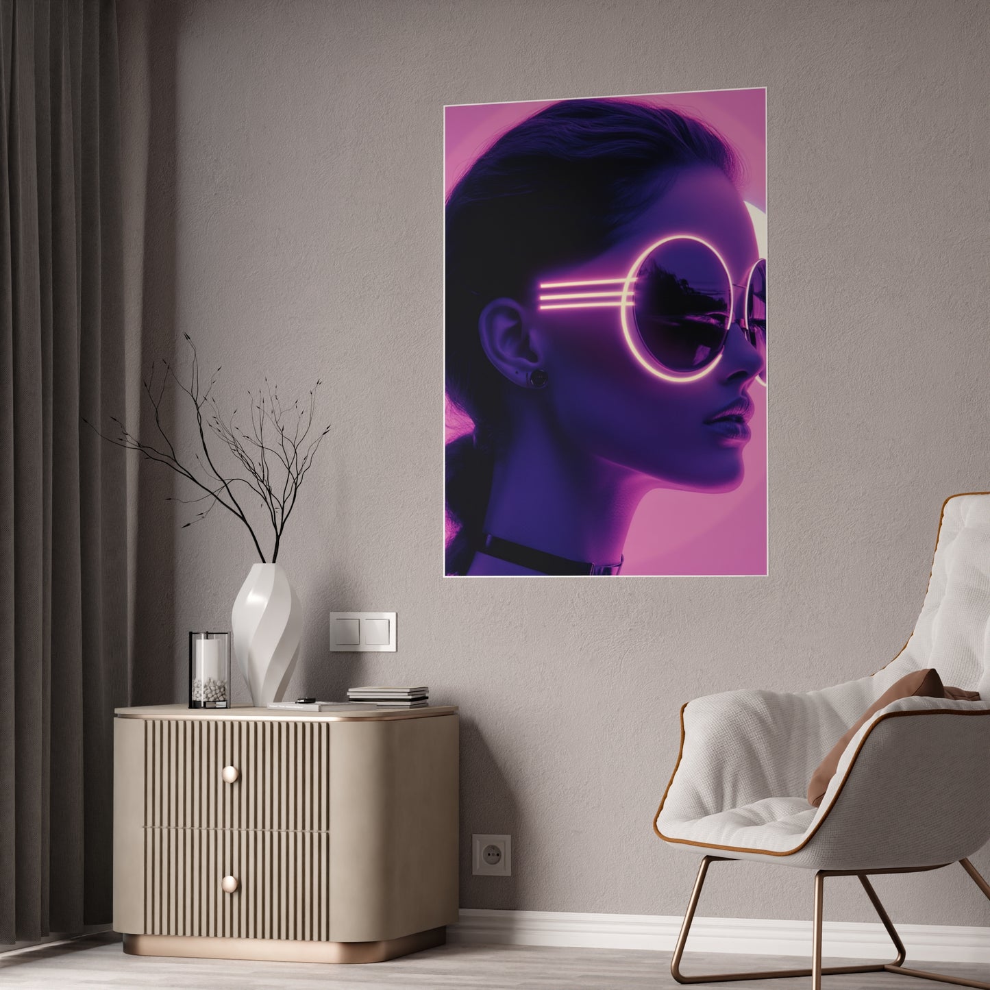 Neon Sights (Gloss Poster) - Custom Wall Art