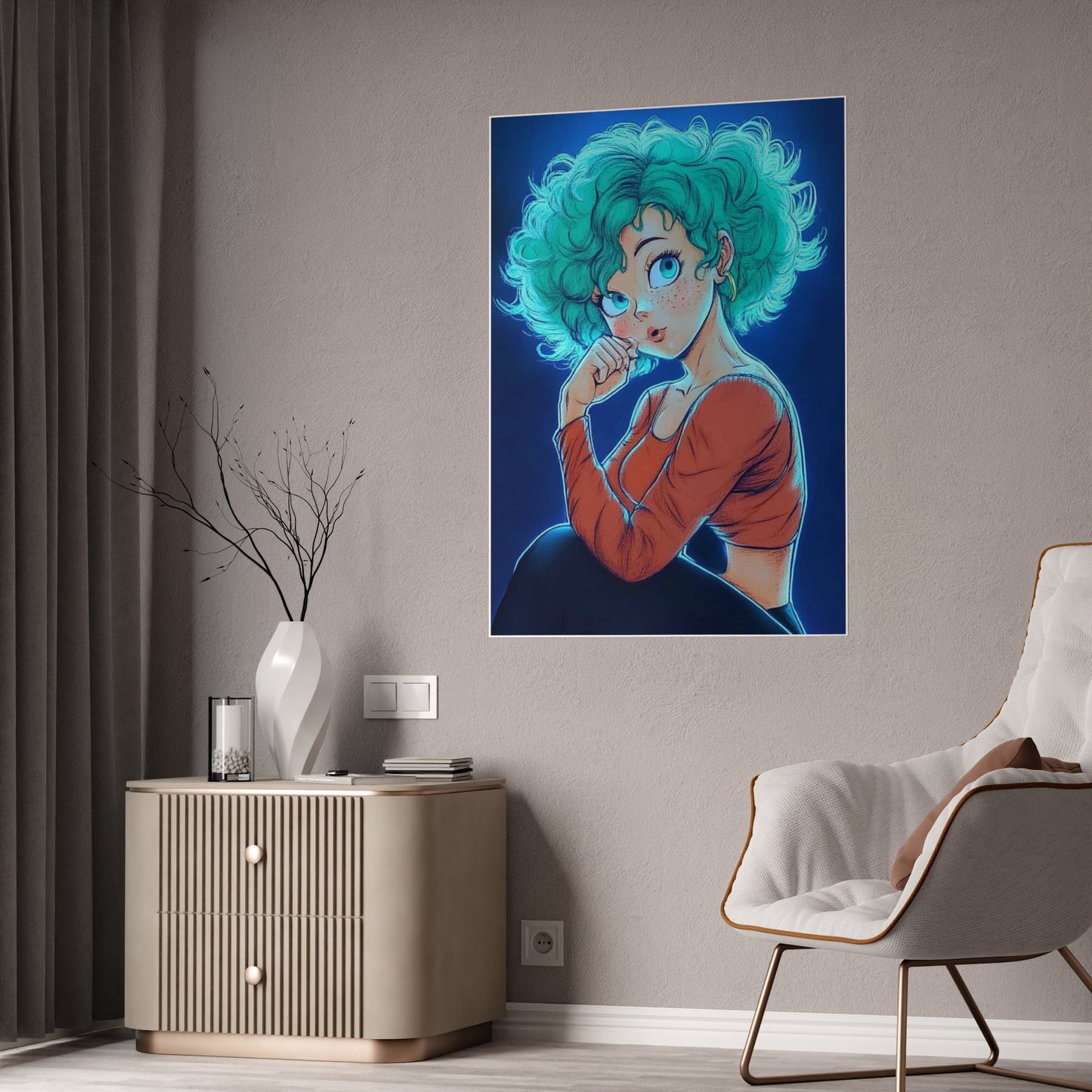Bulma Glow (Gloss Poster) - Premium Wall Art