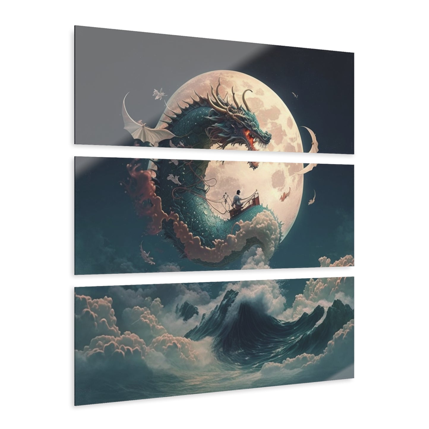 God of the Sea - 3pc Acrylic Decor