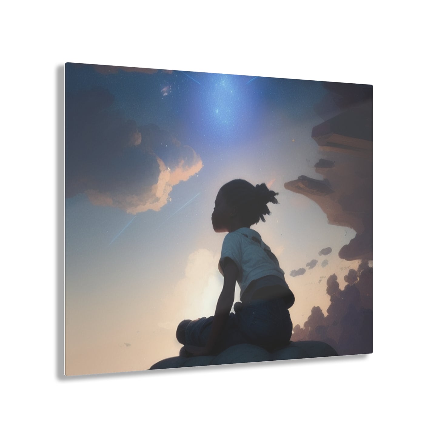 Above The Clouds -Custom Acrylic Decor