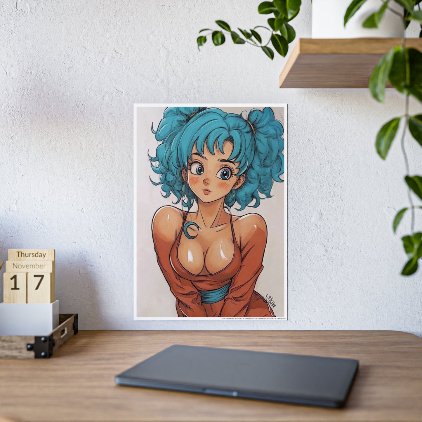 Bulma Waifu (Gloss Poster) - Premium Wall Art