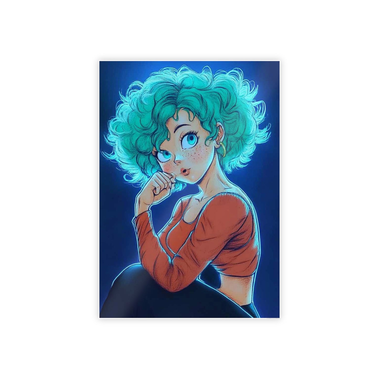 Bulma Glow  (Gloss Poster) - Premium Wall Art