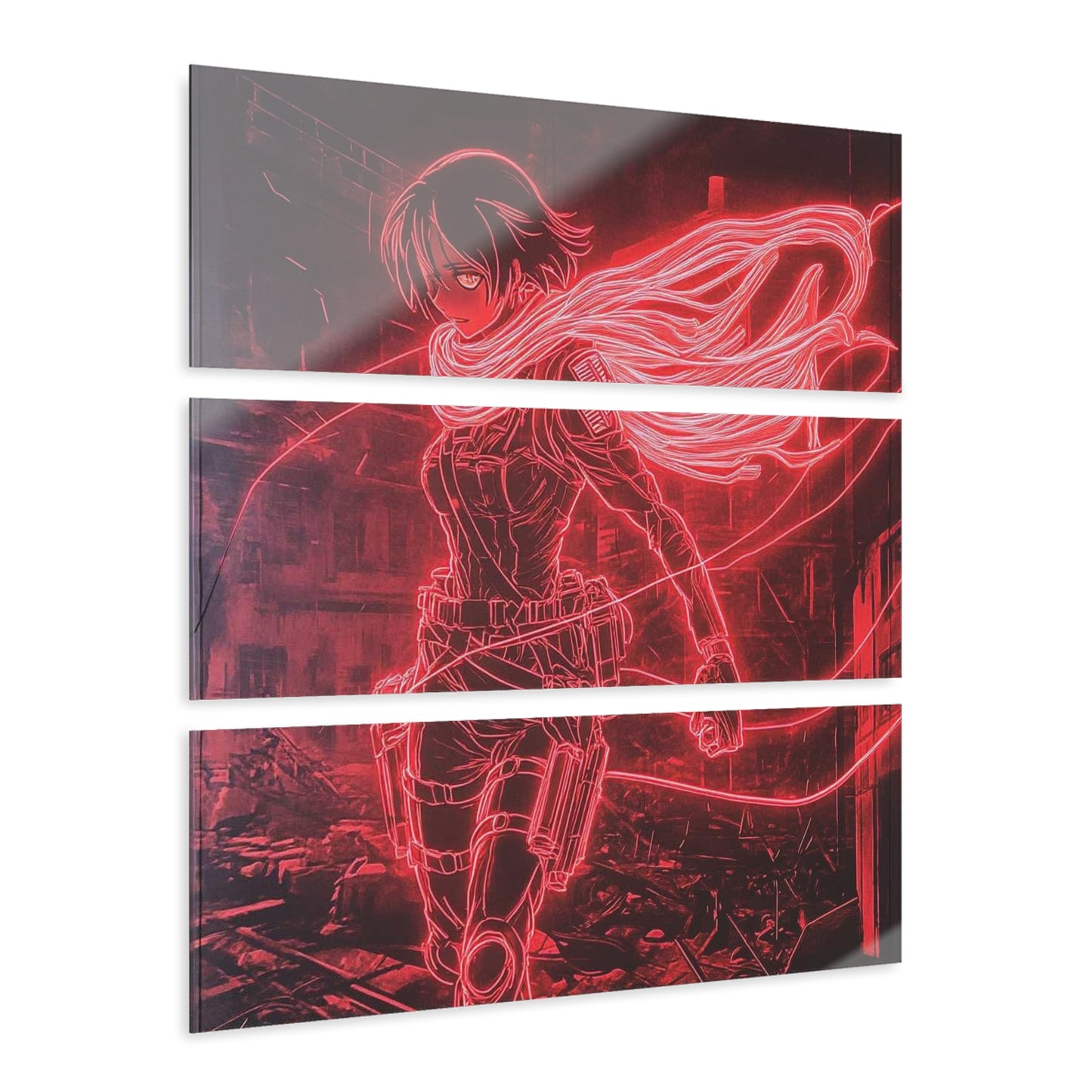 Attack on Titan (Neon) - Premium 3pc Acrylic Decor