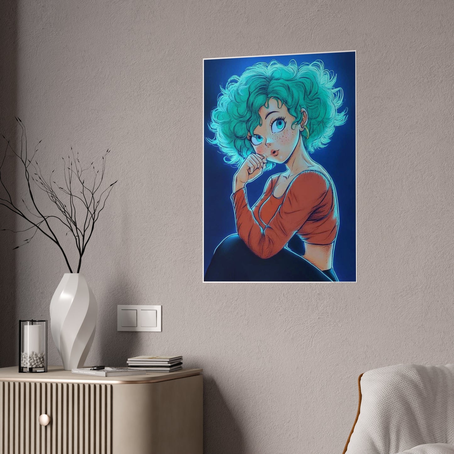 Bulma Glow  (Gloss Poster) - Premium Wall Art