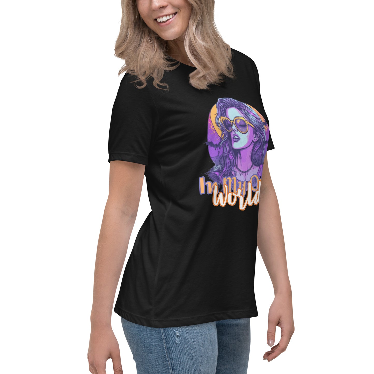 (Moon Light) Women's Relaxed T-Shirt