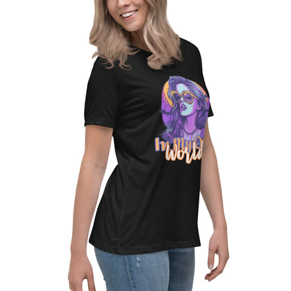 (Moon Light) Women's Relaxed T-Shirt