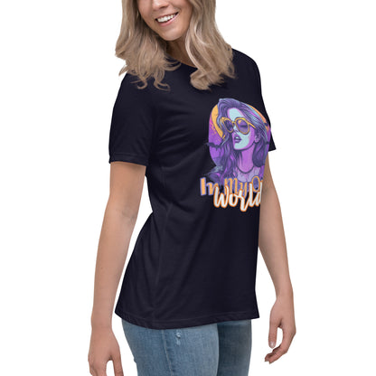 (Moon Light) Women's Relaxed T-Shirt