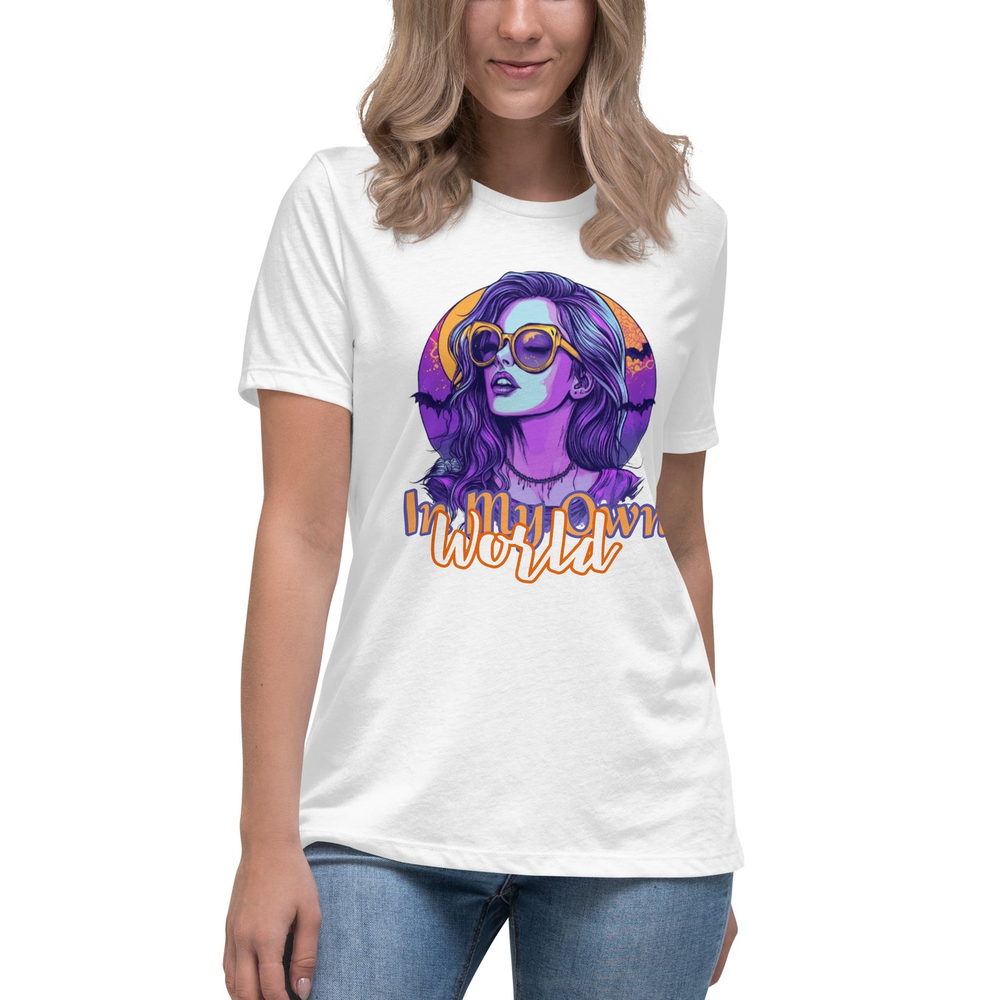 (Moon Light) Women's Relaxed T-Shirt